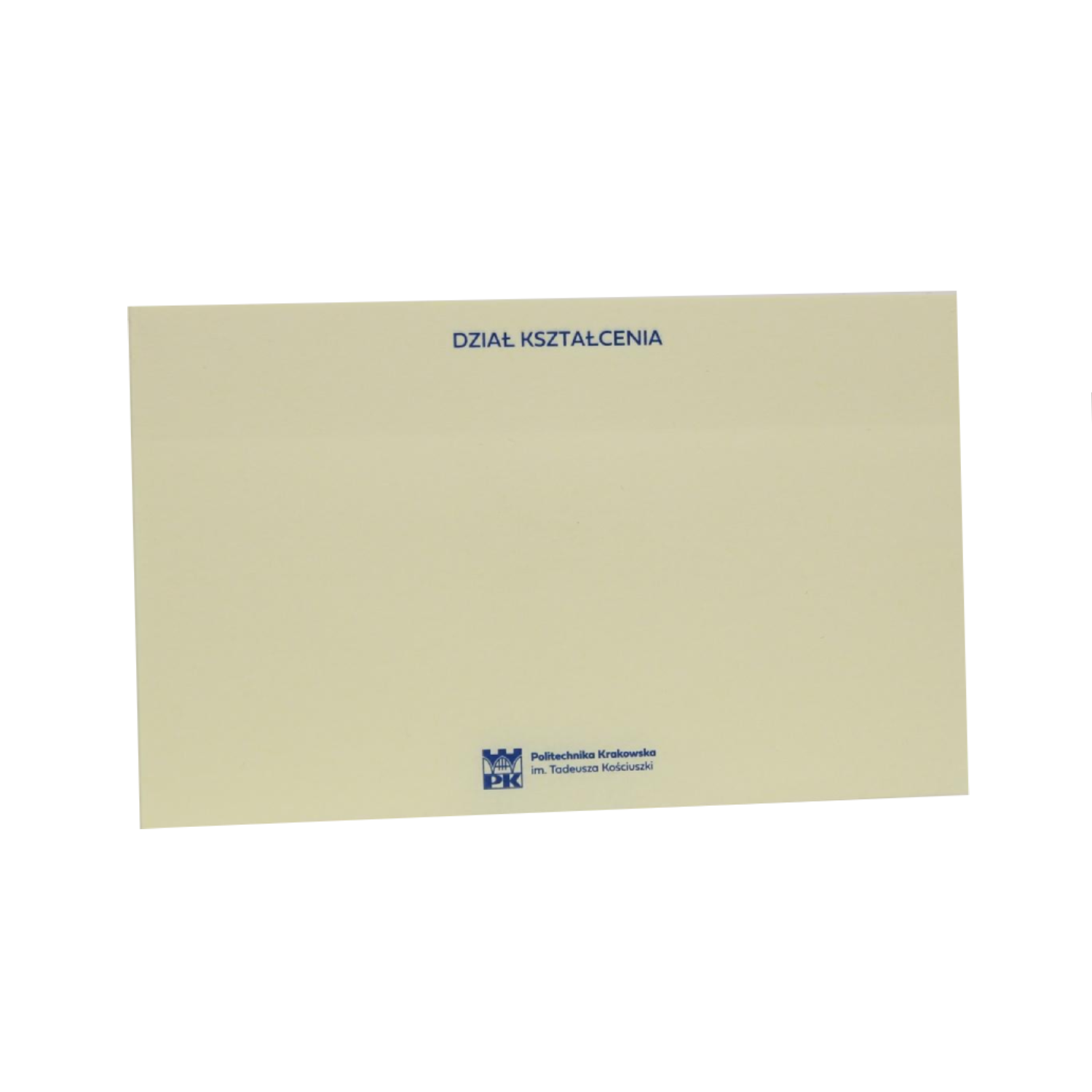 Post-it notes - Cracow University of Technology Store Post-it notes of the Cracow University of Technology - variant without logo