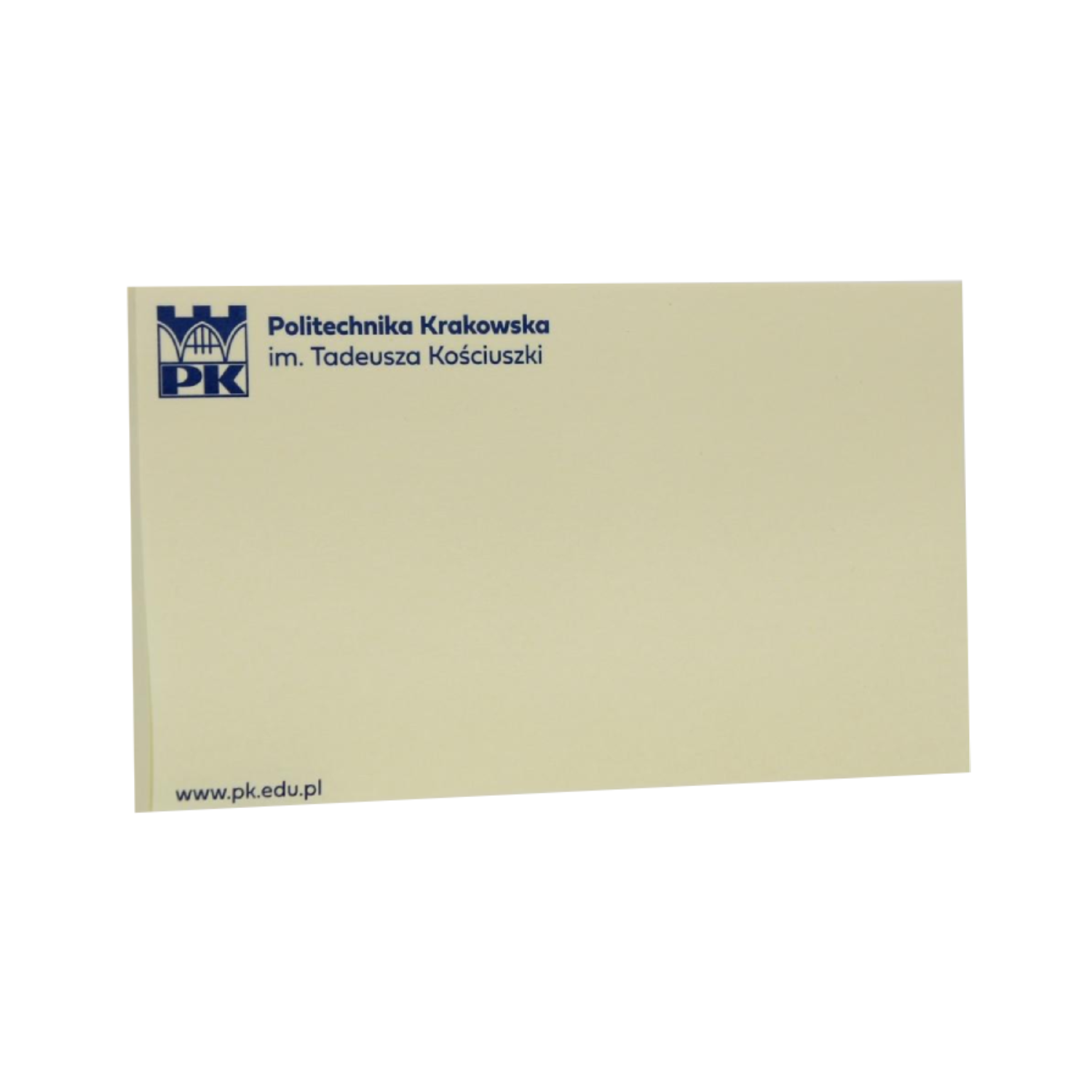 Post-it notes - Cracow University of Technology Store Post-it notes of the Cracow University of Technology - variant with logo