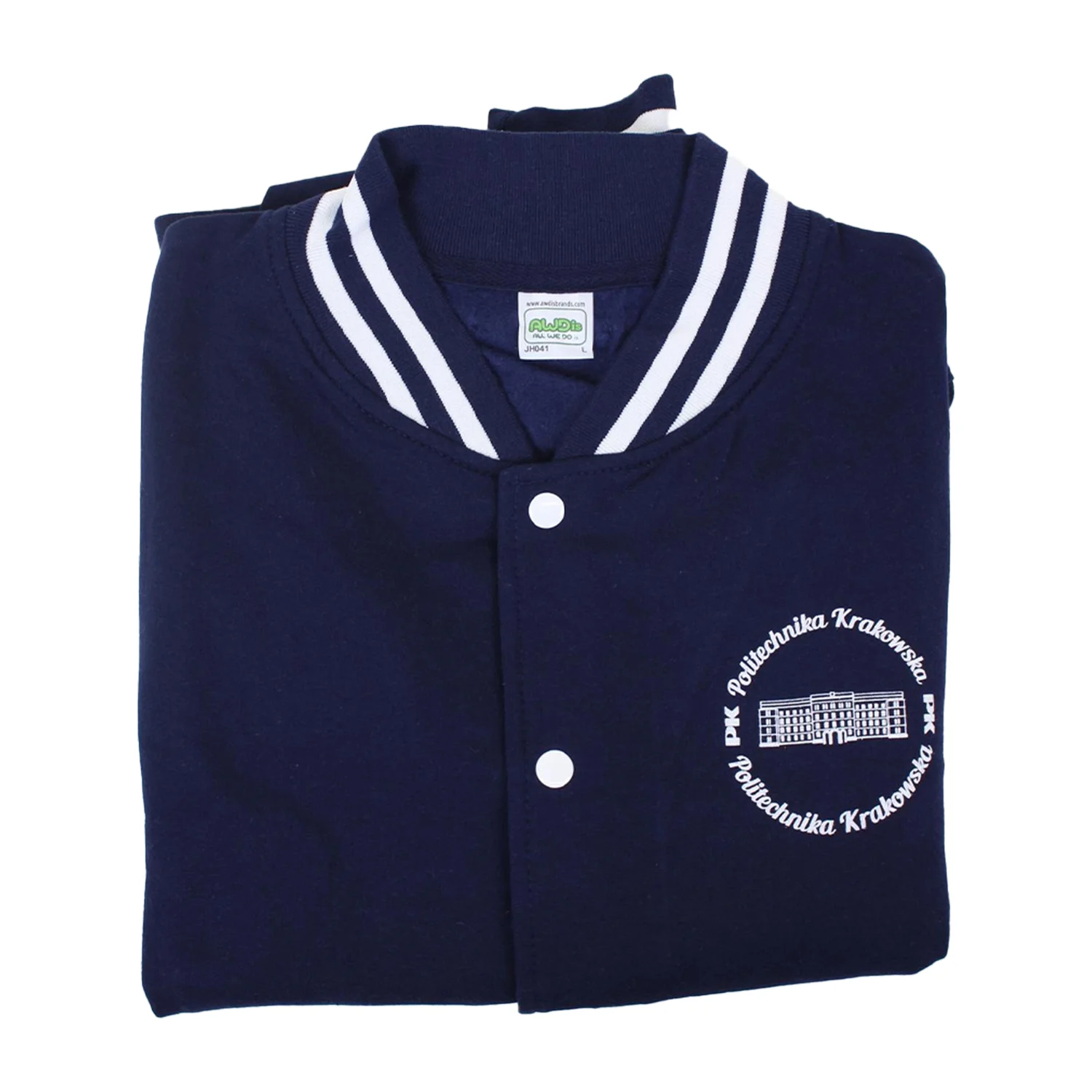College jacket - Cracow University of Technology Store College jacket with Cracow University of Technology logo - folded