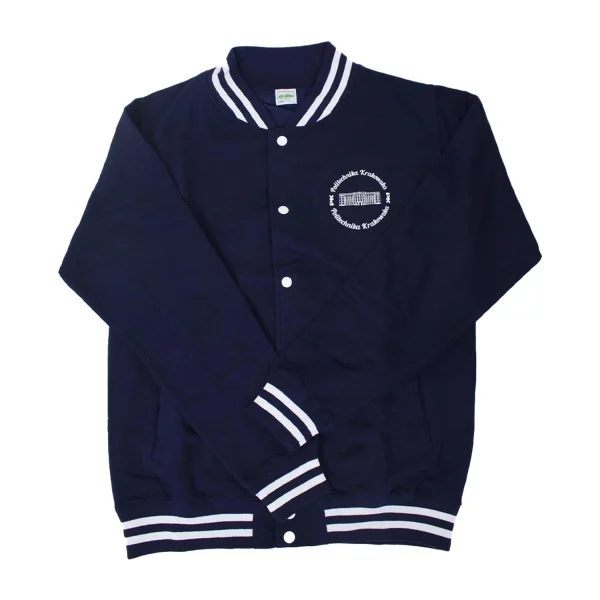 College jacket with Cracow University of Technology logo - front