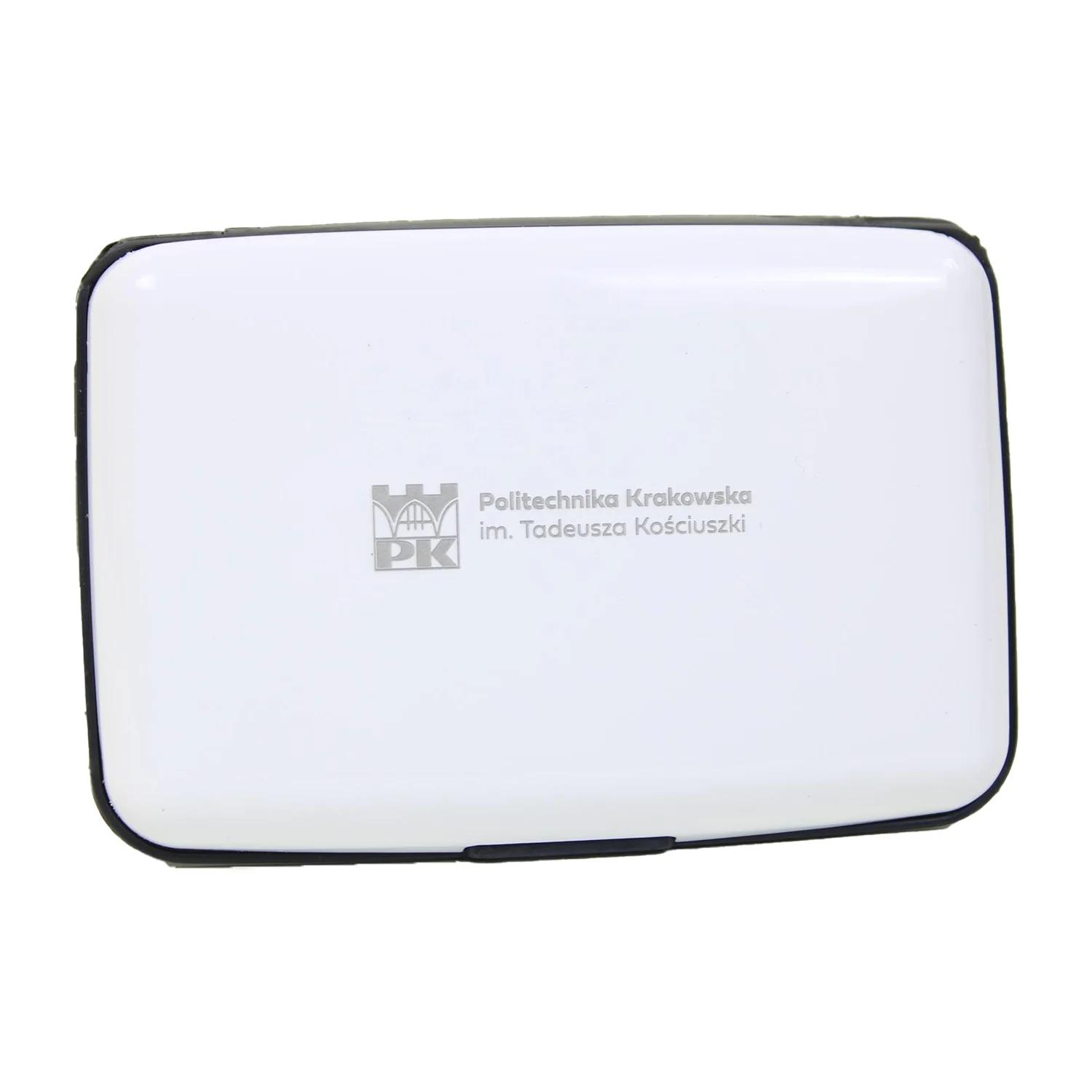 Card case - Cracow University of Technology Store Card case with Cracow University of Technology logo - top view