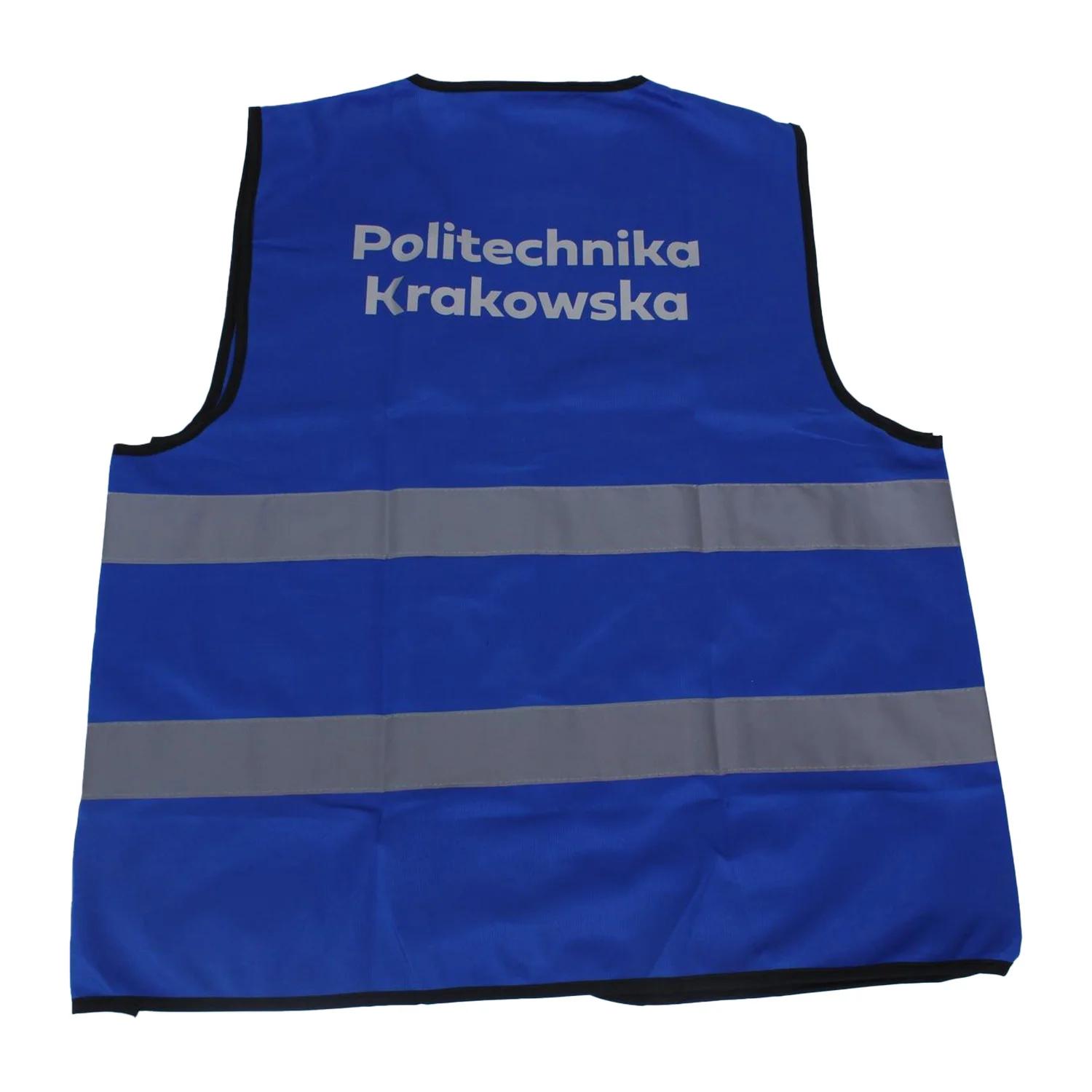 Kamizelka odblaskowa - Sklep Politechniki Krakowskiej Kamizelka odblaskowa z logo Politechniki Krakowskiej - tył