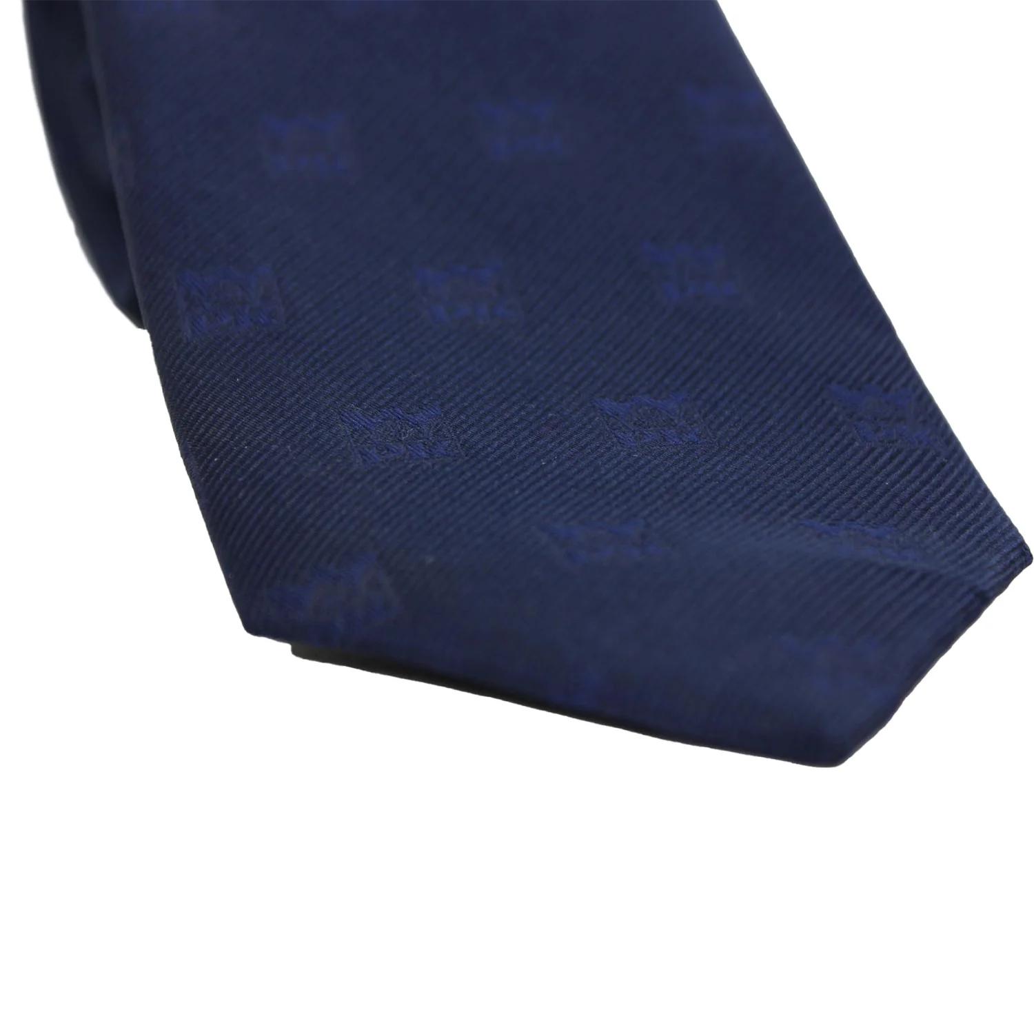 Cotton tie - Cracow University of Technology Store Cotton tie with Cracow University of Technology logo - close-up