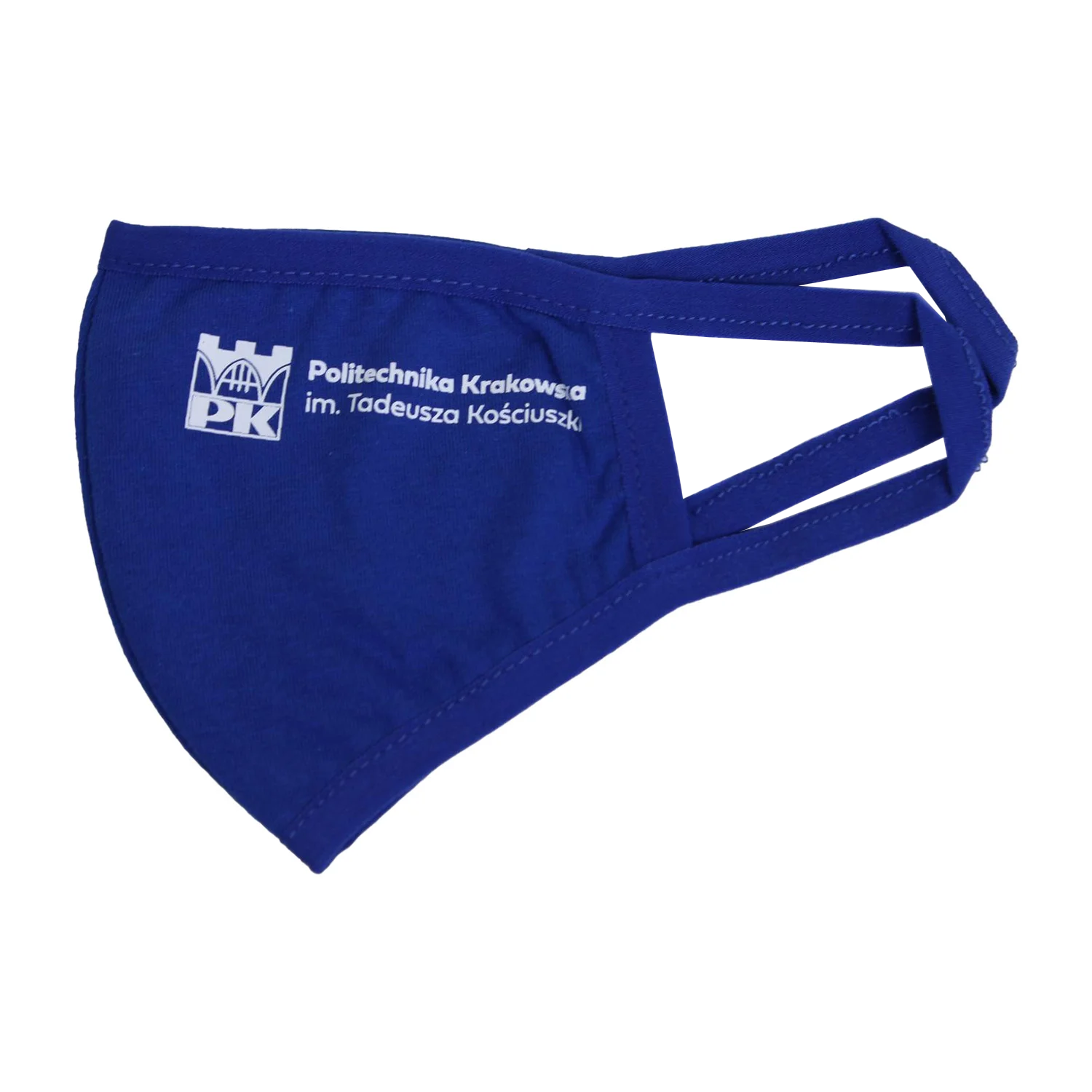 Maseczka ochronna - Sklep Politechniki Krakowskiej Maseczka ochronna z logo Politechniki Krakowskiej - kobaltowa