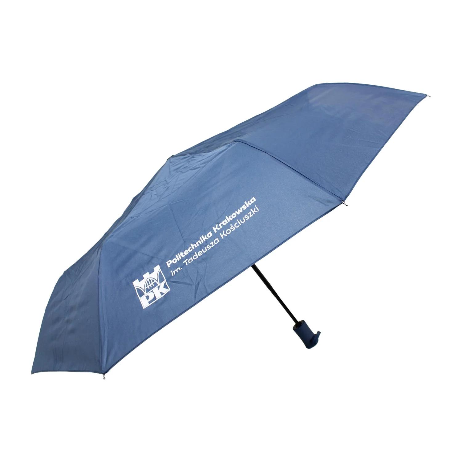 Parasol składany - Sklep Politechniki Krakowskiej Parasol składany z logo Politechniki Krakowskiej - otwarty