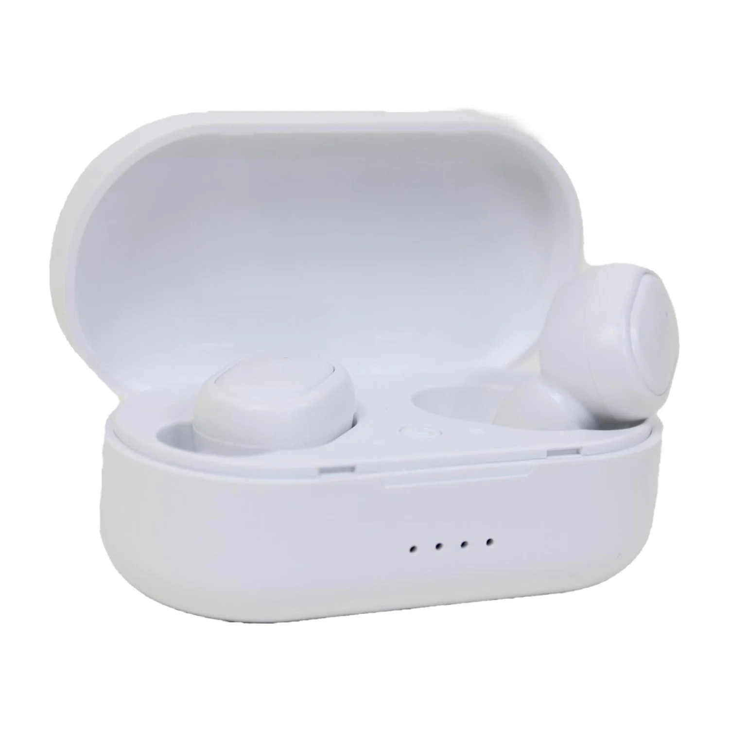 Wireless earbuds - Cracow University of Technology Store Wireless earbuds with Cracow University of Technology logo - earbuds in a docking station