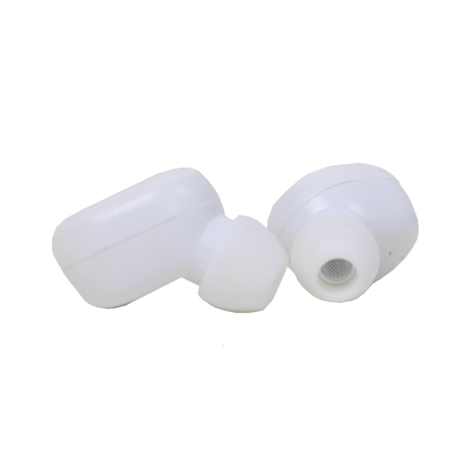 Wireless earbuds - Cracow University of Technology Store Wireless earbuds with Cracow University of Technology logo - close-up to earbuds